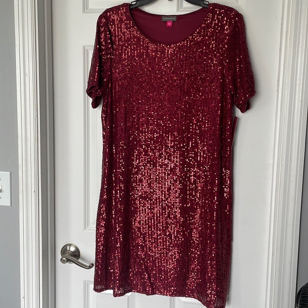Sparkle & Shine dress in Dark Wine